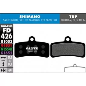 Bolos de freio Galfer Padrão Shimano Saint, Zee