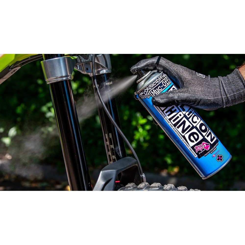Spray Muc-Off Abrillantador Silicona 500 ml | Limpieza
