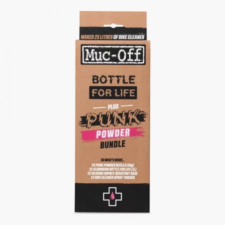 Kit de limpeza Muc-Off Pó de punk + garrafa "para a vida"