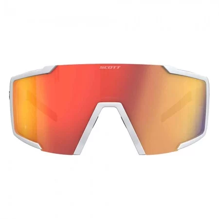 Gafas de sol Scott Shield Compact Blanco Mate / Lente Rojo