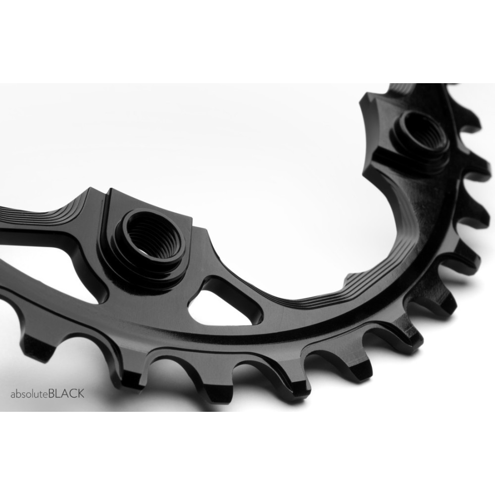 Plato Absolute Black Oval 94 BCD para Sram | AbsoluteBlack