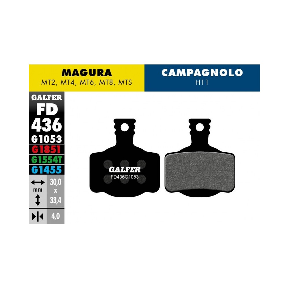Pastillas Freno de disco Magura MT2/4/6/8 MTS Standar