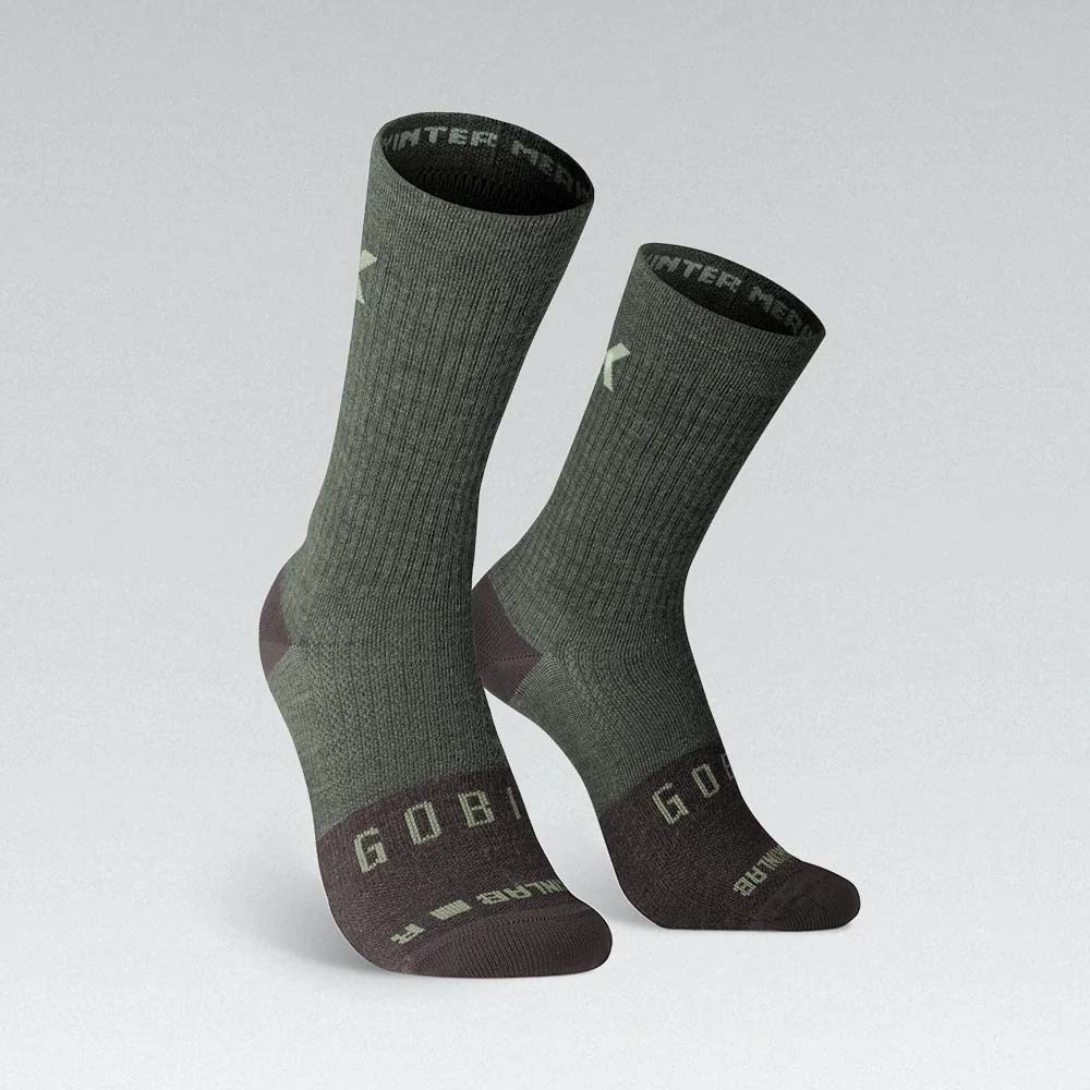 Calcetines Gobik Winter Merino Unisex Olive | Calcetines