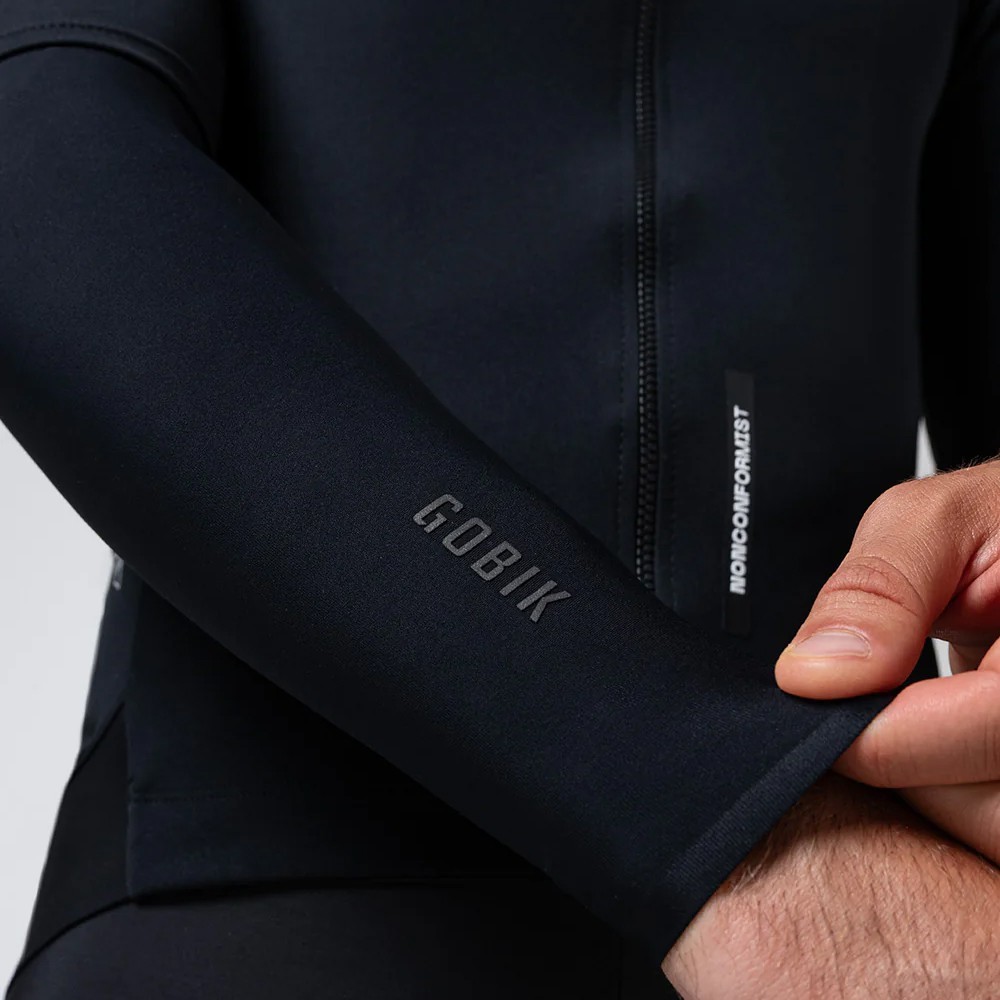 Manguitos Termicos Kaba 2.0 Unisex Pitch Black | Gobik