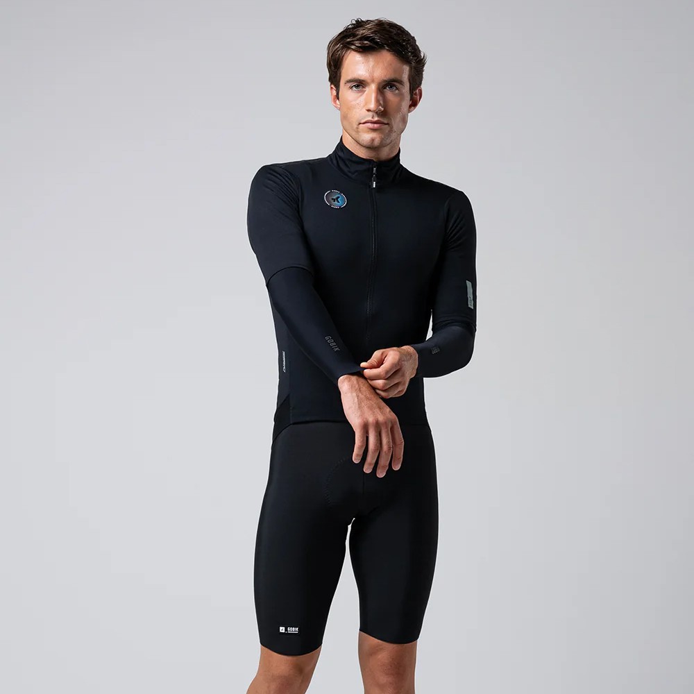 Manguitos Termicos Kaba 2.0 Unisex Pitch Black | Gobik