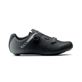 Zapatillas Northwave Core Plus 2 Negro-Plata Horma Ancha