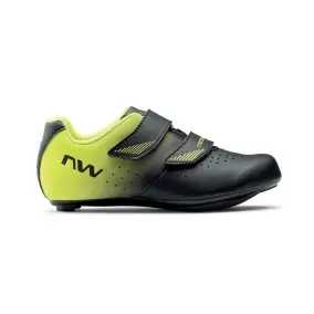 Sapatos Northwave Core Junior Black-Amarillo Fluo