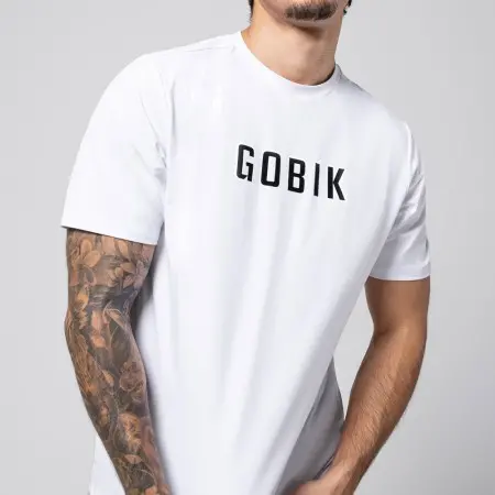 T-shirt de manga curta Gobik Nativo Unisex Branco