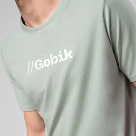 Camiseta Manga Corta Algodon Gobik Rest Hombre Iceberg Green