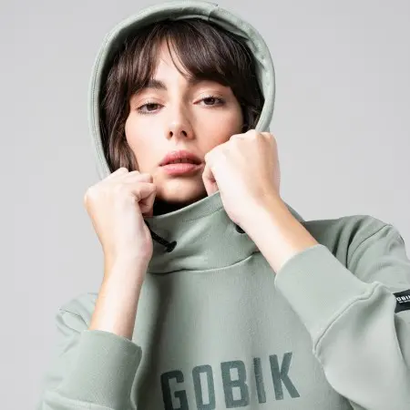 Hood with Hood Gobik Trailblaze Woman Iceberg Green