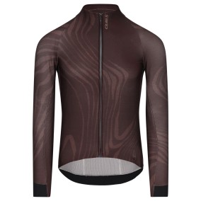 Maillot Manga Larga Q36.5 Gregarius Hybrid Dolomites Coffe Brown