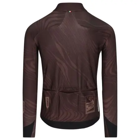 Camisa de manga comprida Q36.5 Gregarius Hybrid Dolomites Coffe Brown