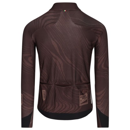 Maillot Manga Larga Q36.5 Gregarius Hybrid Dolomites Coffe Brown