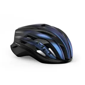 Capacete Met Trenta 3K Carbon Mips azul iridescente fosco