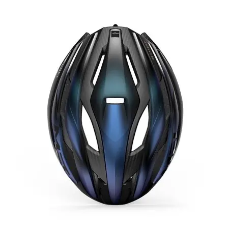 Casco Met Trenta 3K Carbon Mips Azul Iridiscente Mate