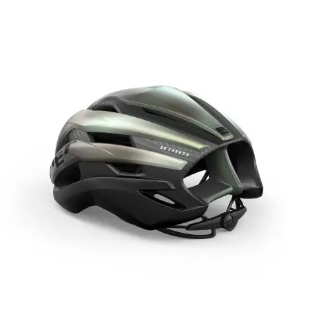 Casco Met Trenta 3K Carbon Mips Verde Difuminado Mate