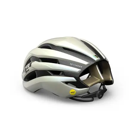 Casco Met Trenta 3K Carbon Mips Vainilla Hielo/Oro Mate