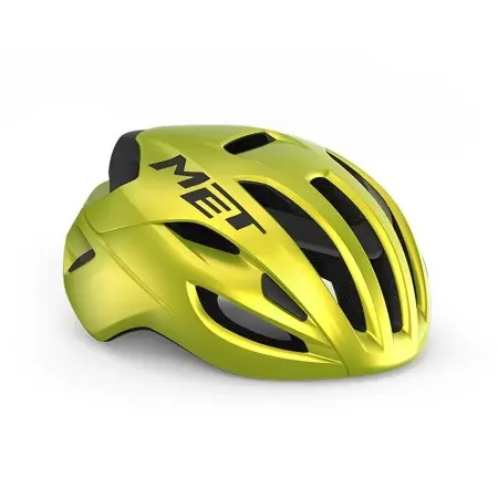 Casco Met Rivale Mips Amarillo Metal Brillo