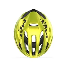 Casco Met Rivale Mips Amarillo Metal Brillo