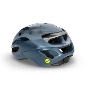 Casco Met Rivale Mips Azul Marino/Plata Brillo