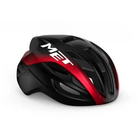 Casco Met Rivale Mips Negro/Rojo Metalico Brillo