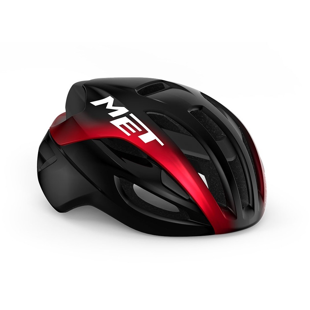 Casco Met Rivale Mips Negro/Rojo Metalico Brillo | Cascos
