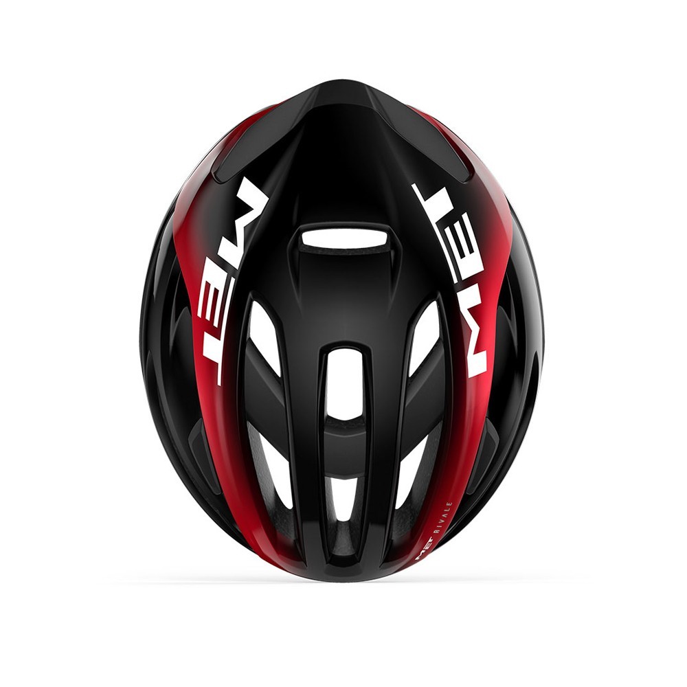 Casco Met Rivale Mips Negro/Rojo Metalico Brillo | Cascos