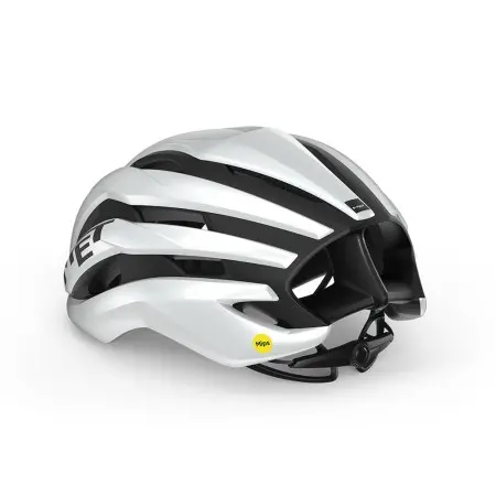 Casco Met Trenta Mips Blanco/Negro Mate Brillo