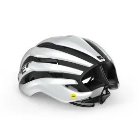 Casco Met Trenta Mips Blanco/Negro Mate Brillo