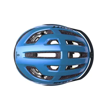 Capacete Scott Arx Plus metal azul