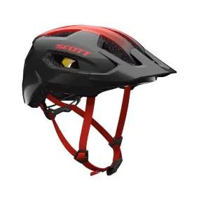 Capacete Scott Supra Plus cinza escuro / vermelho