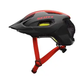 Capacete Scott Supra Plus cinza escuro / vermelho