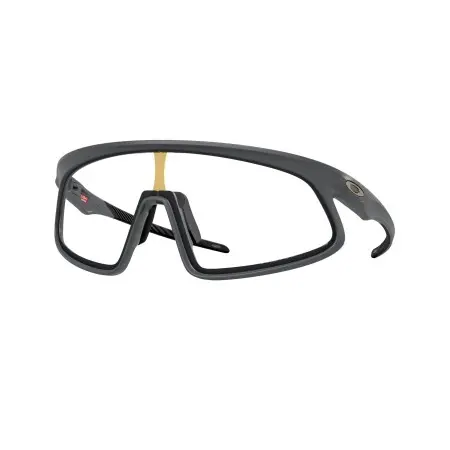 Óculos de sol Oakley Rslv Mate Carboon claro para preto Iridium Photochromic