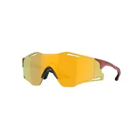 Óculos de sol Oakley Cybr Zero Matte Iron Prizm vermelho 24K