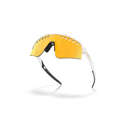 Óculos de sol Oakley Sutro Lite Sweep Vendido MVDP Balanço branco Prizm 24K