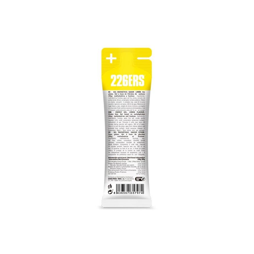 Gel Energético 226ERS High Fructose Limón 80g | Geles