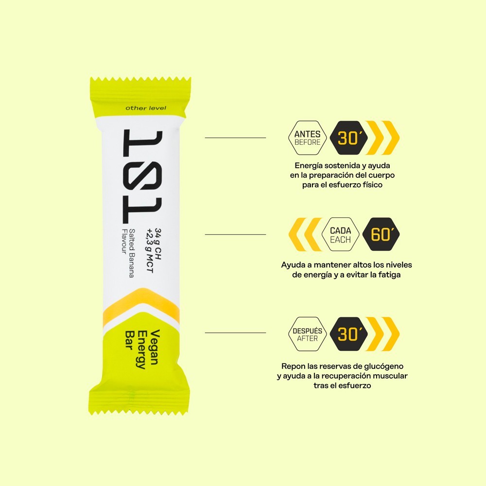 Barrita energética  VEGAN ENERGY BAR  Sabor banana