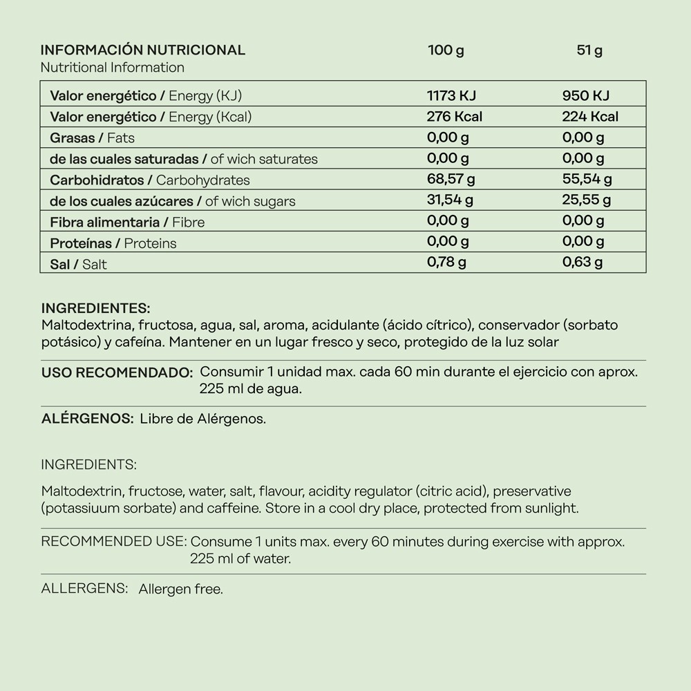 FRUCTOSE GEL LEVEL  Sabor lima 81gr
