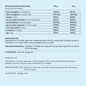 Gel Fructosa 101 Level Neutro 81gr