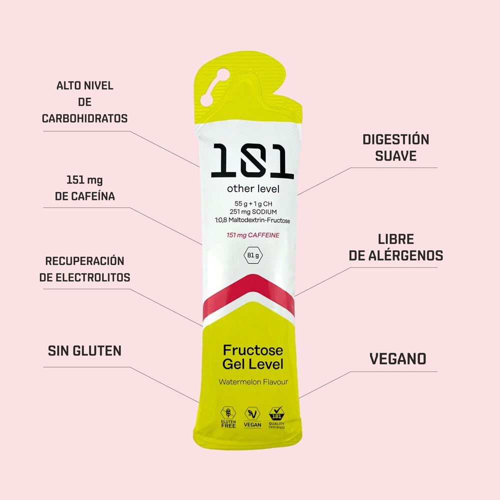 FRUCTOSE GEL LEVEL  Sabor sandia 81gr