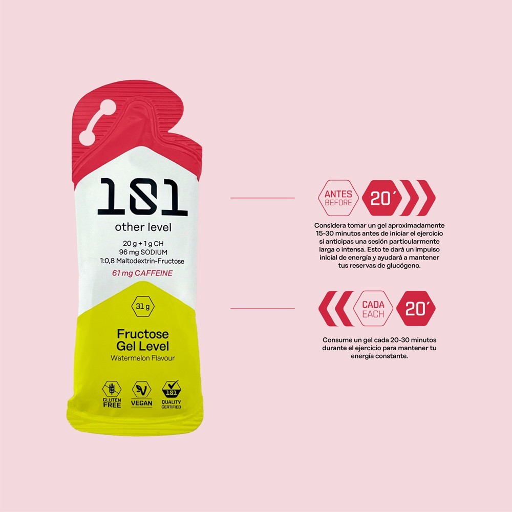 FRUCTOSE GEL LEVEL  Sabor sandia 31gr