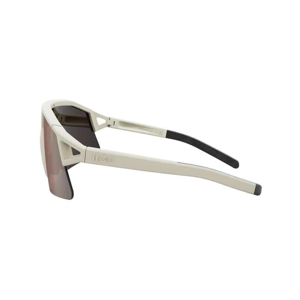 Gafas KOO Hype Almond White Matt Brown Mirror | Gafas