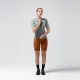 Maillot Corto Gobik Stark Mujer Cedar Check 2025 | Maillots