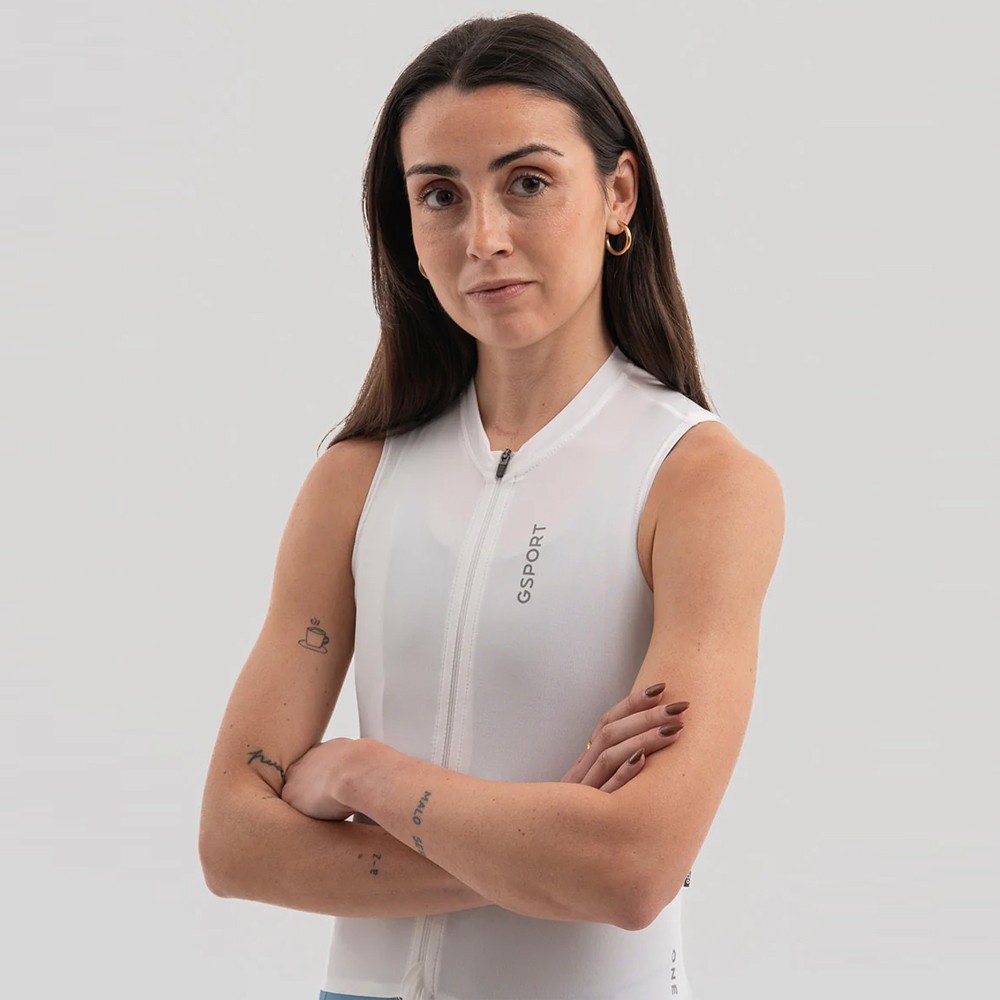 Maillot Corto GSport One Halo Mujer Sin Mangas 2025