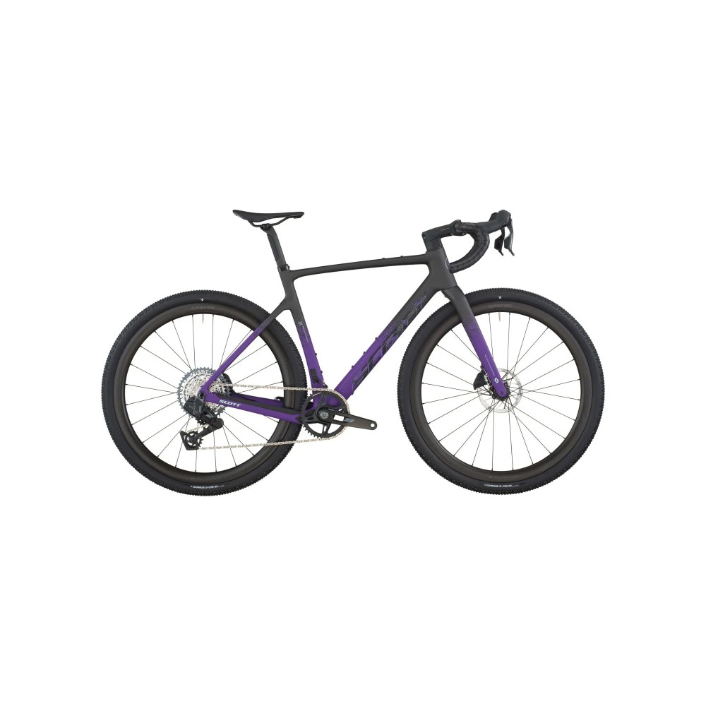 Bicicleta Scott Addict Gravel 20 Carbon Black/Indigo Purple