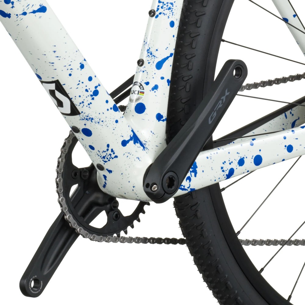 Bicicleta Scott Addict Gravel 30 White/Splatter Blue 2026