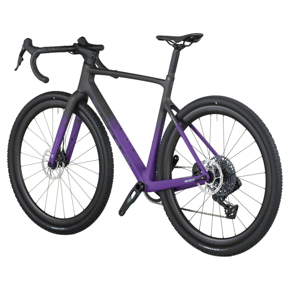 Bicicleta Scott Addict Gravel 20 Carbon Black/Indigo Purple