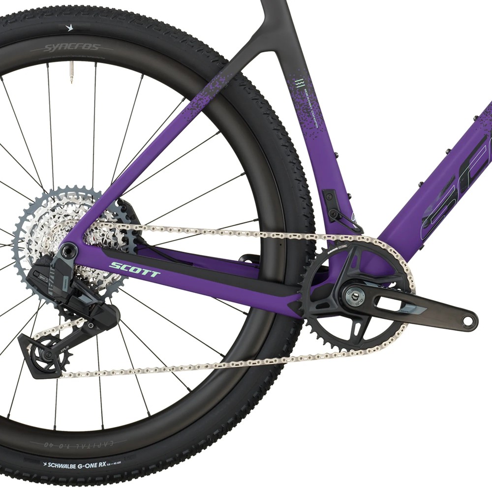 Bicicleta Scott Addict Gravel 20 Carbon Black/Indigo Purple