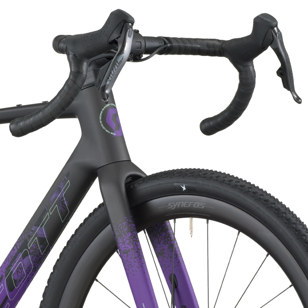 Bicicleta Scott Addict Gravel 20 Carbon Black/Indigo Purple
