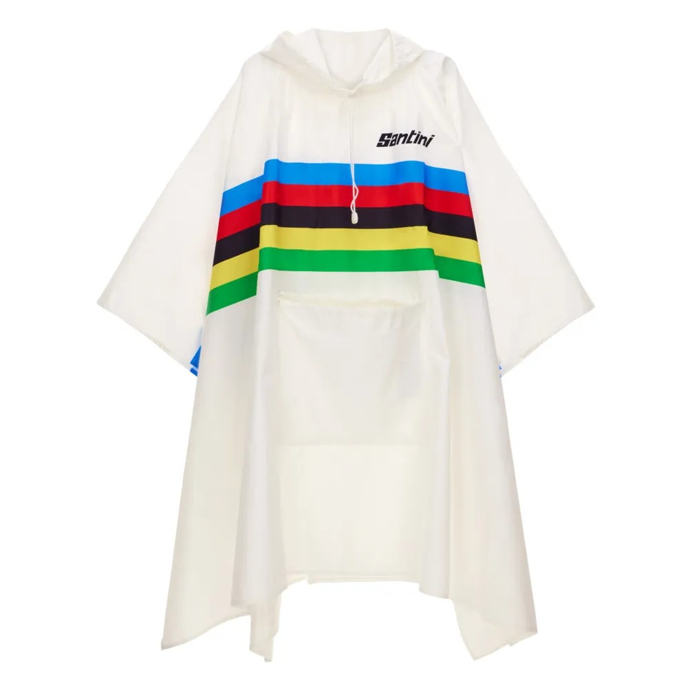 Poncho Impermeable Santini UCI Print Unisex | Chaquetas y